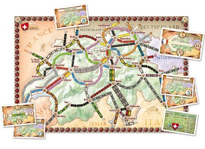 Ticket to Ride India + Zwitserland